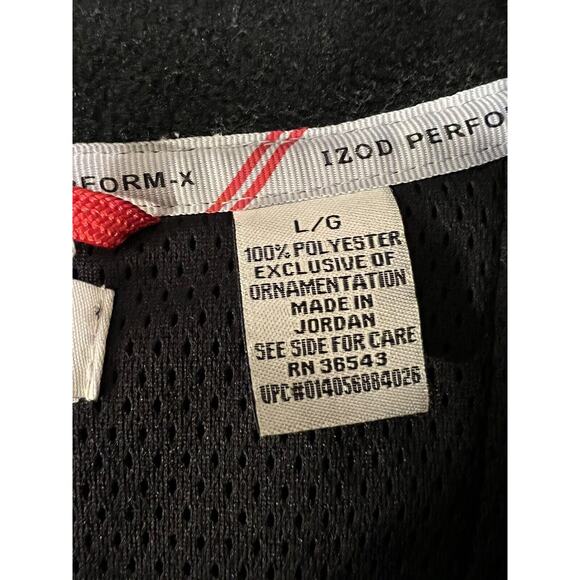 IZOD PERFORM-X Black Men's Fleece Vest--Size Large - Picture 4 of 14